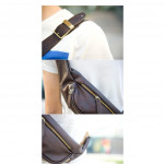 Man Chest Bag PU Leather Cross Body Bag