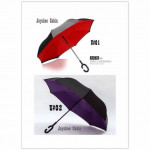 C Handle Reverse Umbrella up side down colorful flower