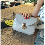 Jelly color sling bag chain bag
