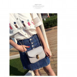 Jelly color sling bag chain bag