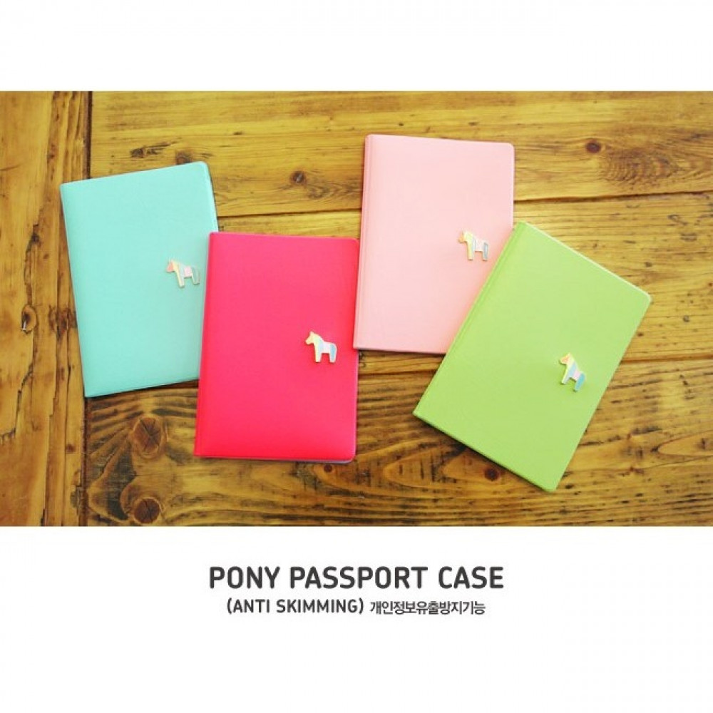 Pony Passport holder case passport cover colourful/Plain/Simple/Candy color
