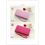 Candy Color Multi function Purse Clutch Wristlets (Zip)