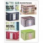 Oxford Clothes Storage Box with Stainless Steel Frame Work