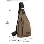 Canvas Chest Bag Men Crossbody casual