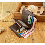 Men Wallet Purse Leather Casual Business Big Capacity Card Holder Korean Fashion