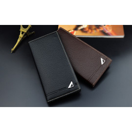 image of Men Wallet Purse Long Wallet Big Capacity Business Leather Premium Quality