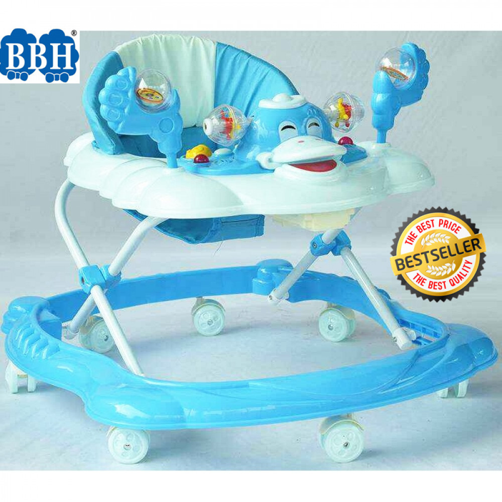 BBH 315 Baby Walker Free Stopper And English Song & Best Seller (Blue) BBH 315 Baby Walker Free Stopper And English Song & Best Seller (Blue)