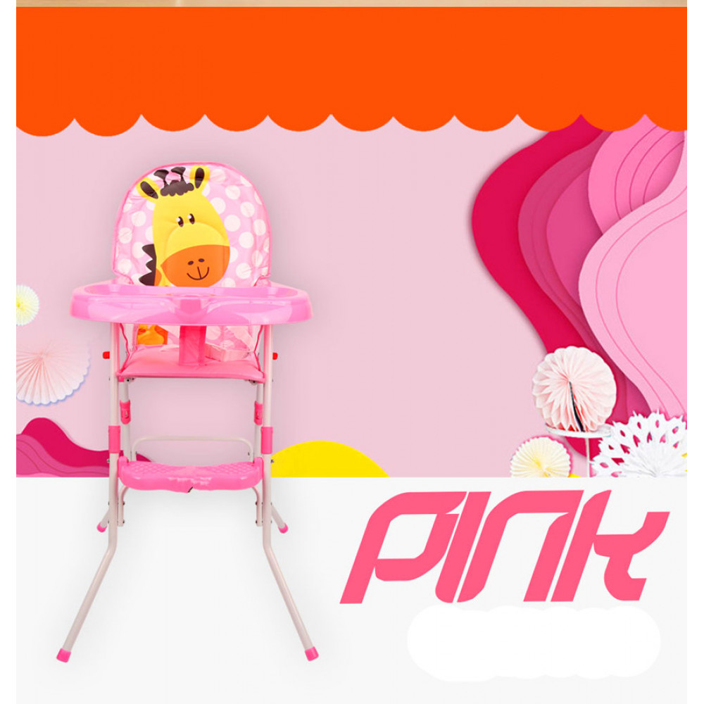 2 in 1 Premium Baby High Chair With Safety Belt With Cushion Best Seller (Pink) 2 in 1 Premium Baby High Chair With Safety Belt With Cushion Best Seller (Pink)