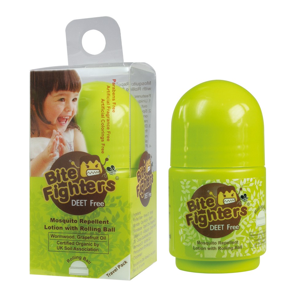 Bite Fighter Organic Mosquito Repellent Lotion With Rolling Ball 30ml, 1bottle