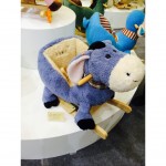 Woodalion Blue Donkey Infant Rocker