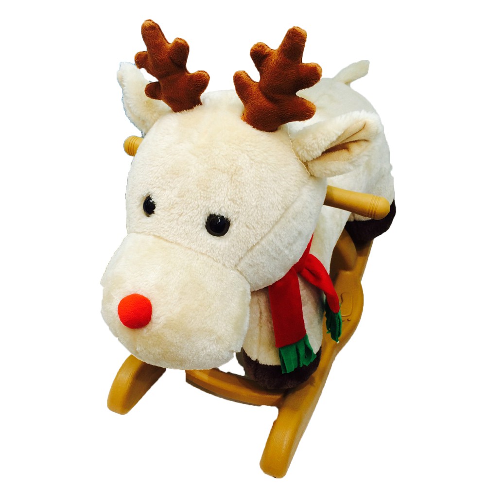 Woodalion Christmas Rain Deer Infant Rocker