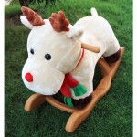 Woodalion Christmas Rain Deer Infant Rocker