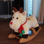 Woodalion Christmas Rain Deer Infant Rocker