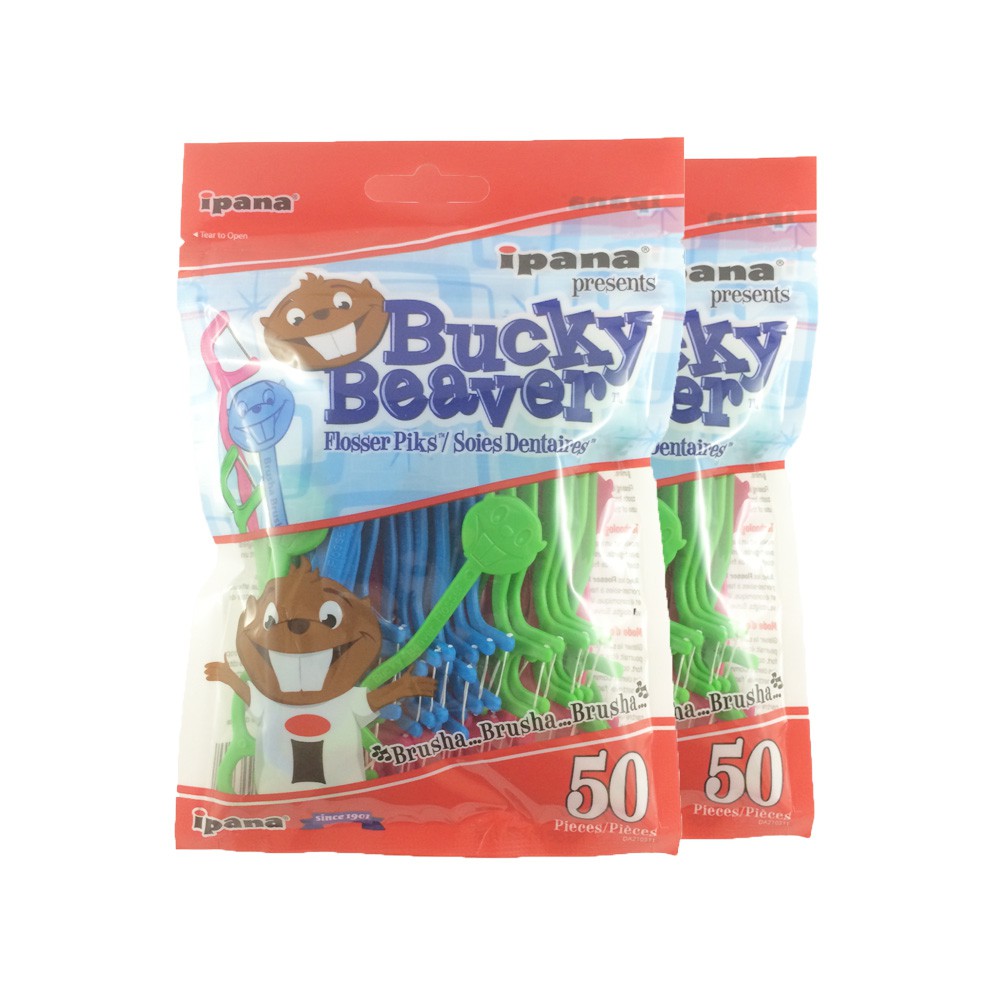 Maxill Bucky Beaver Flosser 50psc, 2pcs/bundle Maxill Bucky Beaver Flosser 50psc, 2pcs/bundle
