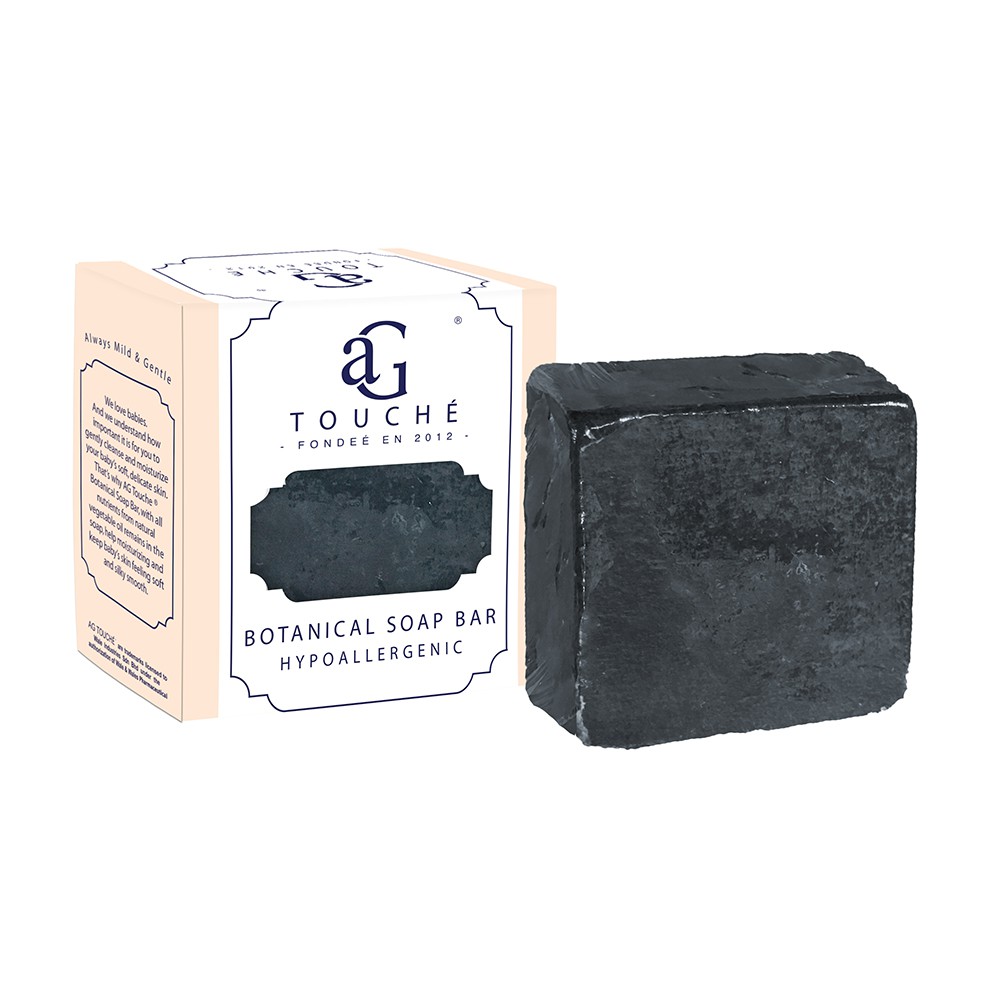 AG Touché Botanical Baby Soap Bar Hypoallegenic Bamboo Charcoal 80g 1pc AG Touché Botanical Baby Soap Bar Hypoallegenic Bamboo Charcoal 80g 1pc
