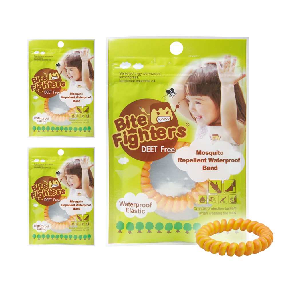 Bite Fighter_Organic Mosquito Repellent Band, 3pcs/bundle