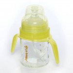 LACTA FLEX UltraThick Glass Bottle with Handle / Straw