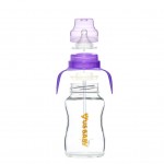 LACTA FLEX UltraThick Glass Bottle with Handle / Straw