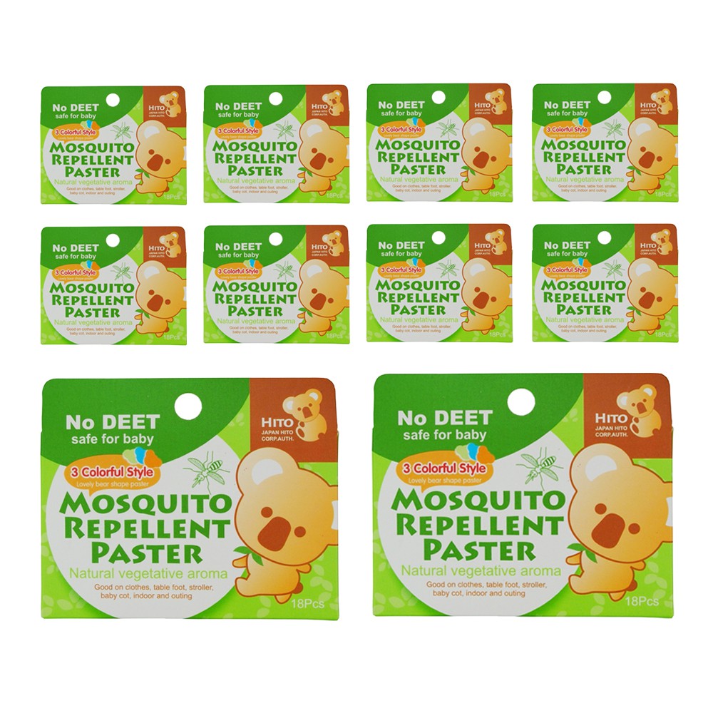 Hito Botanical Mosquito Patch 18's, 10 boxes/bundle Hito Botanical Mosquito Patch 18's, 10 boxes/bundle