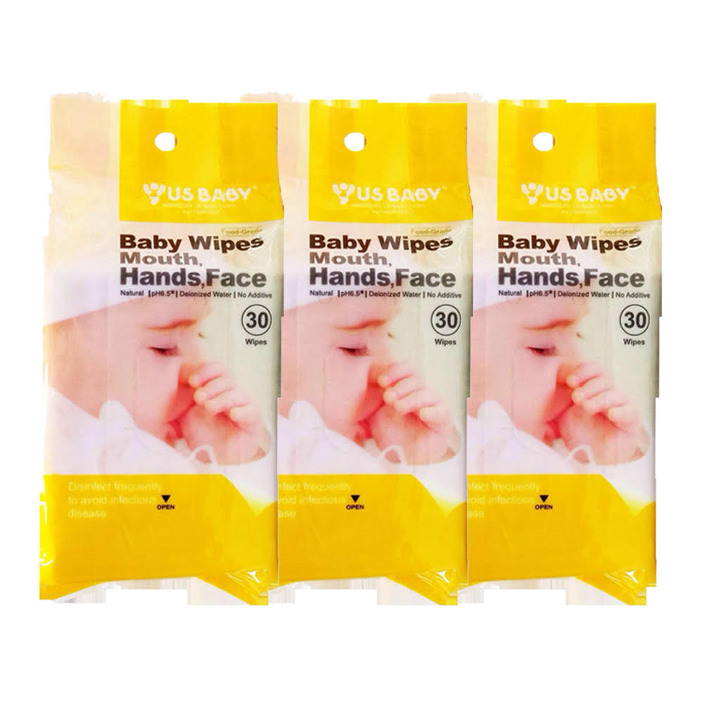 Us Baby Wipes for Gums & Teeth 30's 3 packs [Bundle]
