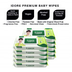 IDORE Premium Baby Wipes (80's x 10)