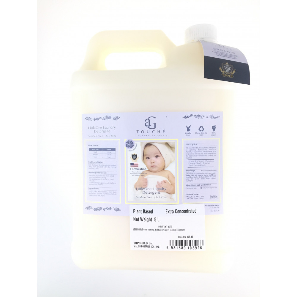 AG Touche LittleOne Laundry Detergent 5Litre (Bulk Container ) AG Touche LittleOne Laundry Detergent 5Litre (Bulk Container )