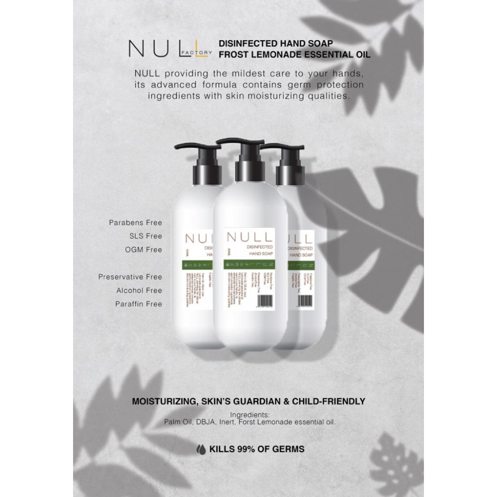 Null Disinfected Hand Soap 500ML 