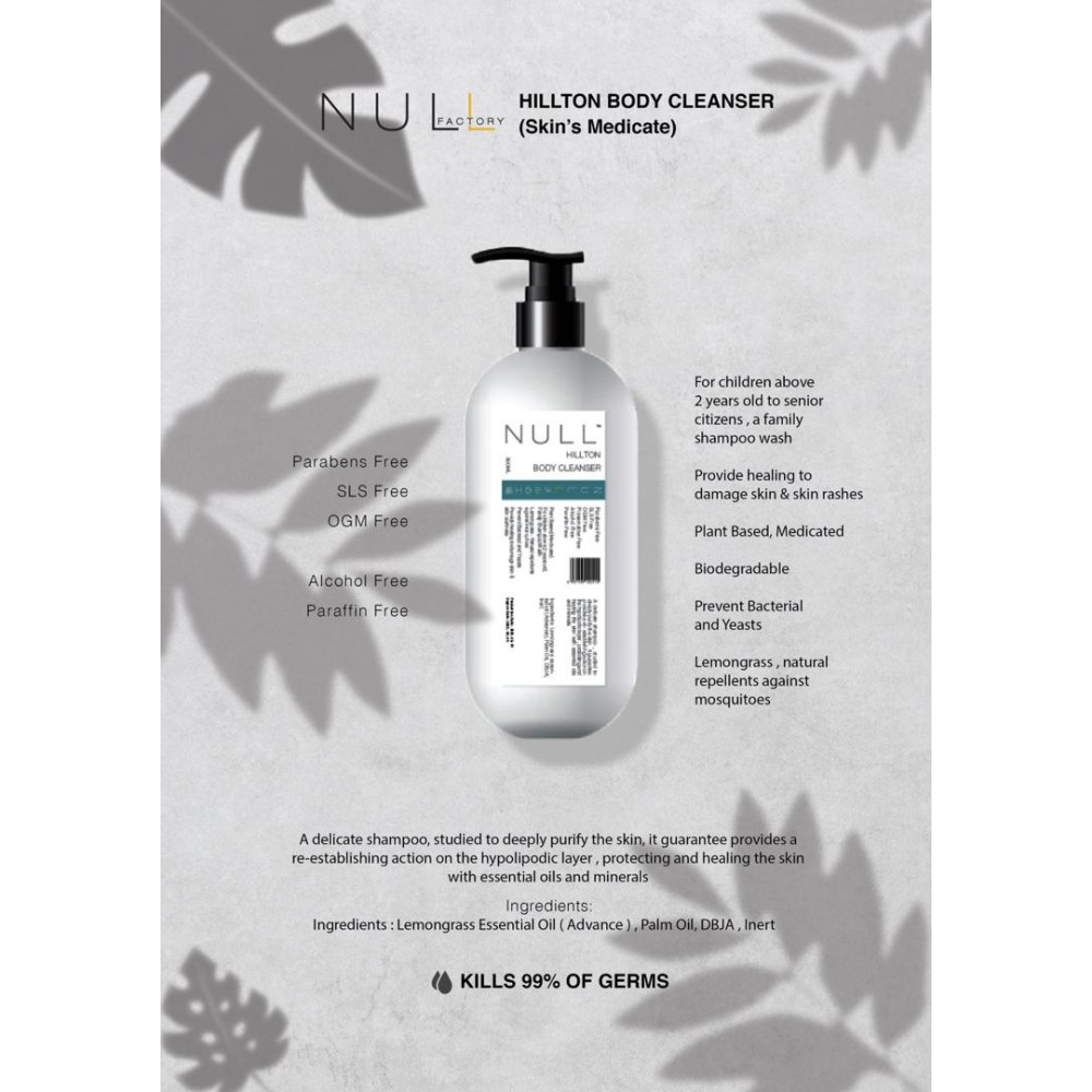 Null Hillton Body Cleanser 500ML Null Hillton Body Cleanser 500ML