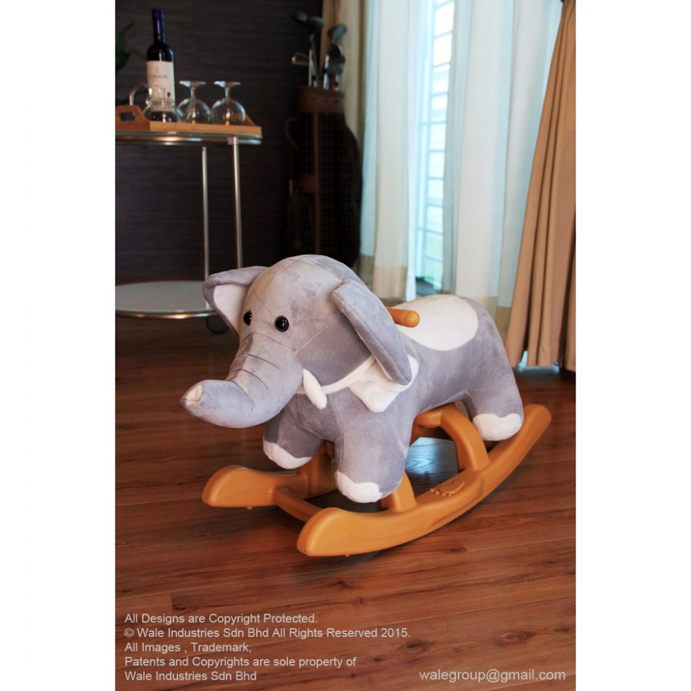 elephant wooden animal rocker