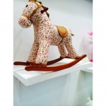 Woodalion White Horse Infant Rocker