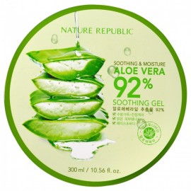 image of NATURE REPUBLIC SOOTHING & MOISTURE ALOE VERA 92% SOOTHING GEL 300ML