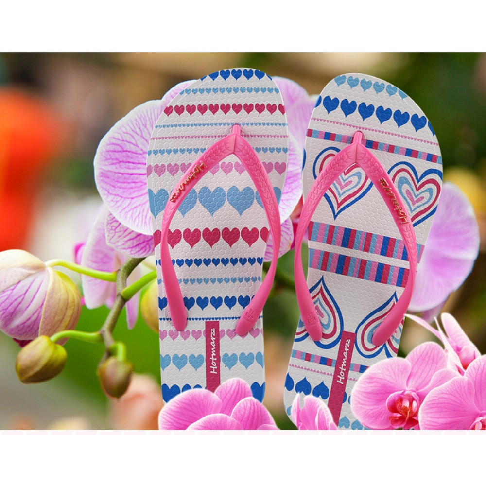 Hotmarzz Women Summer Beach Flat Sandals / Slippers / Flip Flops Heart Love (Pink) Hotmarzz Women Summer Beach Flat Sandals / Slippers / Flip Flops Heart Love (Pink)