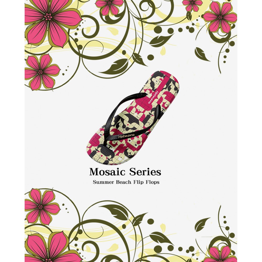 Hotmarzz Women Summer Beach Flat Sandals / Slippers / Flip Flops Mosaic Series Hotmarzz Women Summer Beach Flat Sandals / Slippers / Flip Flops Mosaic Series