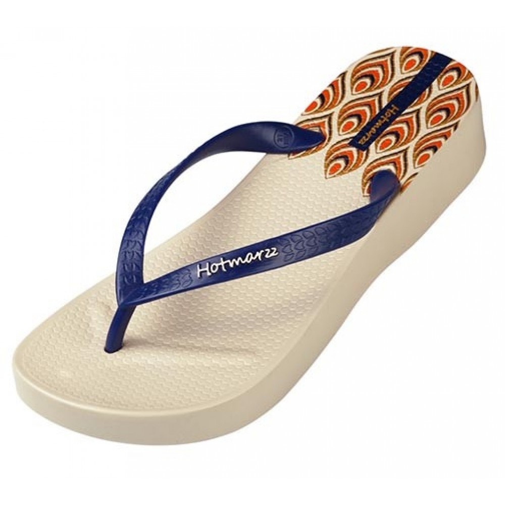 Hotmarzz Women High Heel Platform Flip Flops / Wedges Slippers (Beige) Hotmarzz Women High Heel Platform Flip Flops / Wedges Slippers (Beige)