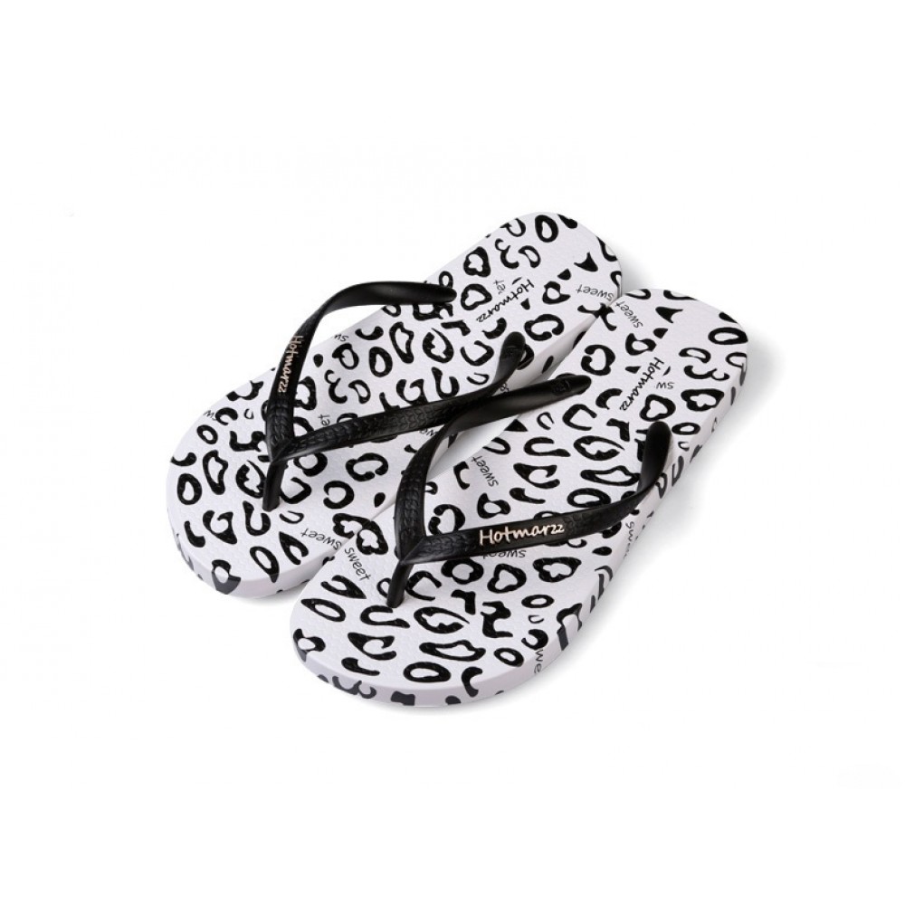 Hotmarzz Women Summer Beach Flat Sandals / Slippers / Flip Flops Leopard Print (Black) Hotmarzz Women Summer Beach Flat Sandals / Slippers / Flip Flops Leopard Print (Black)