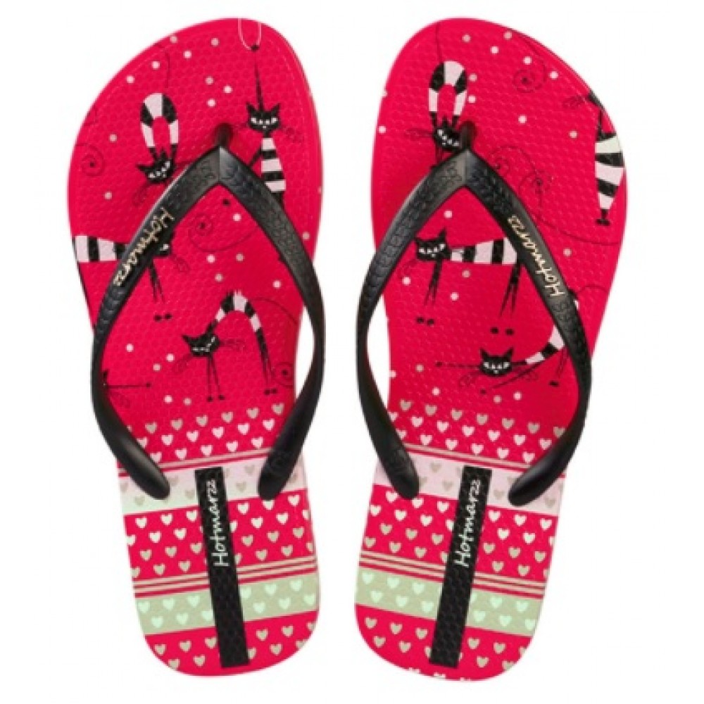 Hotmarzz Women Summer Beach Flat Sandals / Slippers / Flip Flops Sweet Series (Red) Hotmarzz Women Summer Beach Flat Sandals / Slippers / Flip Flops Sweet Series (Red)