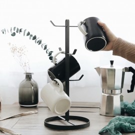image of Mug Stand - Rack Coffee Tea Storage Hanger Cup Organizer Holder with 6 Hooks