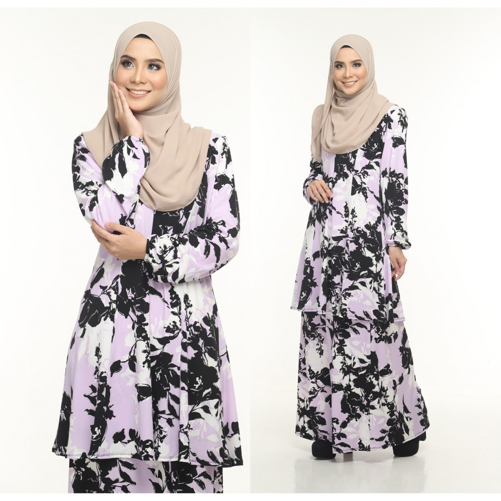 Kurung Moden Adiva Korean Lycra Nursing Friendly Less Iron Muslimah Wear Kurung Moden Adiva Korean Lycra Nursing Friendly Less Iron Muslimah Wear