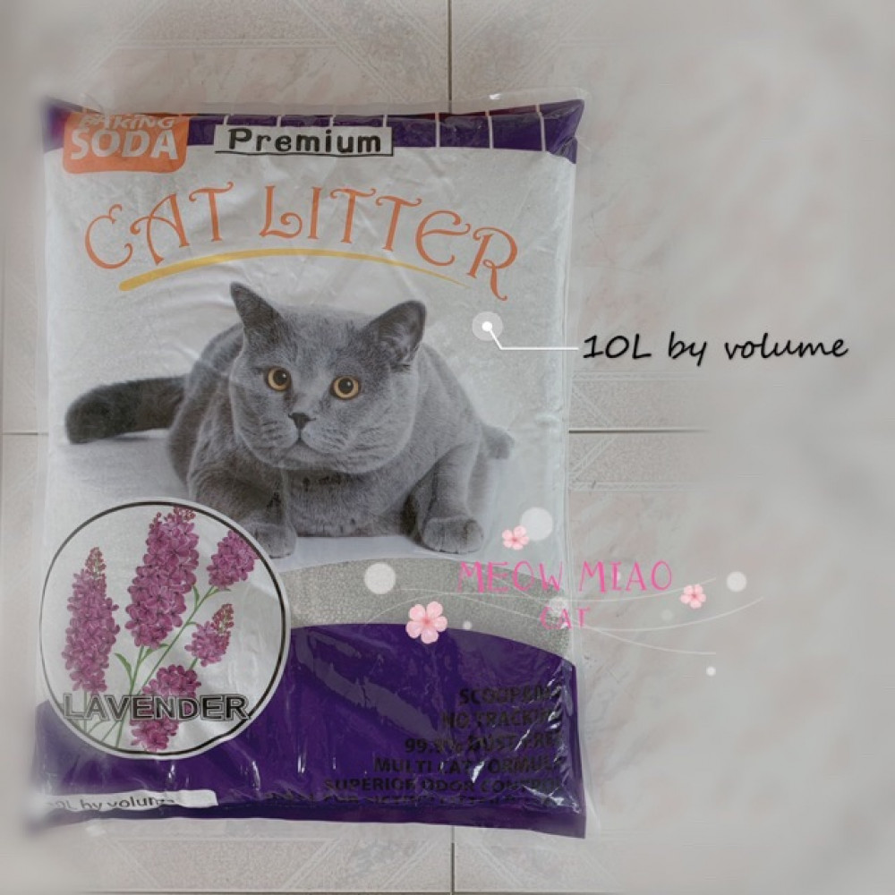 Premium Cat Litter With Baking Soda 10 L X 3 Bags (Rose, Lemon, Lavender, Apple) Premium Cat Litter With Baking Soda 10 L X 3 Bags (Rose, Lemon, Lavender, Apple)