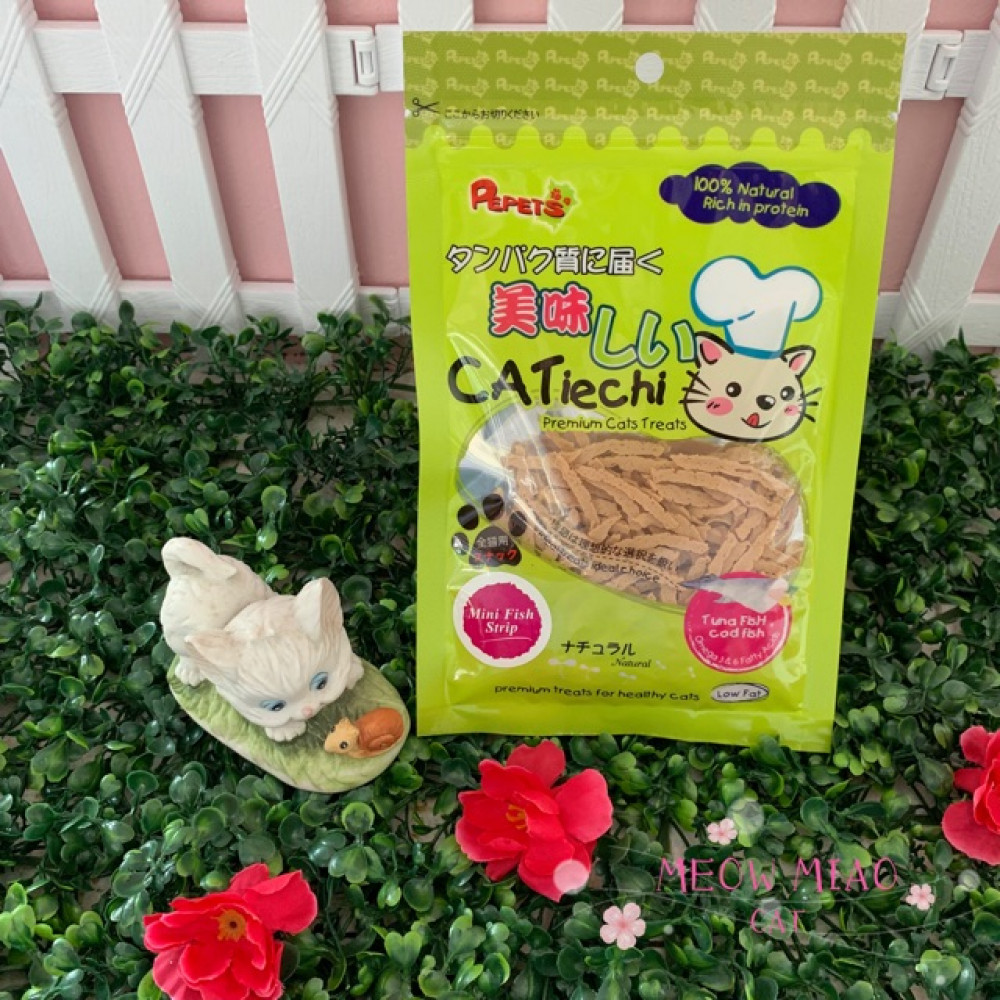 Pepets Catiechi Mini Fish Strip Cat Snack Pepets Catiechi Mini Fish Strip Cat Snack