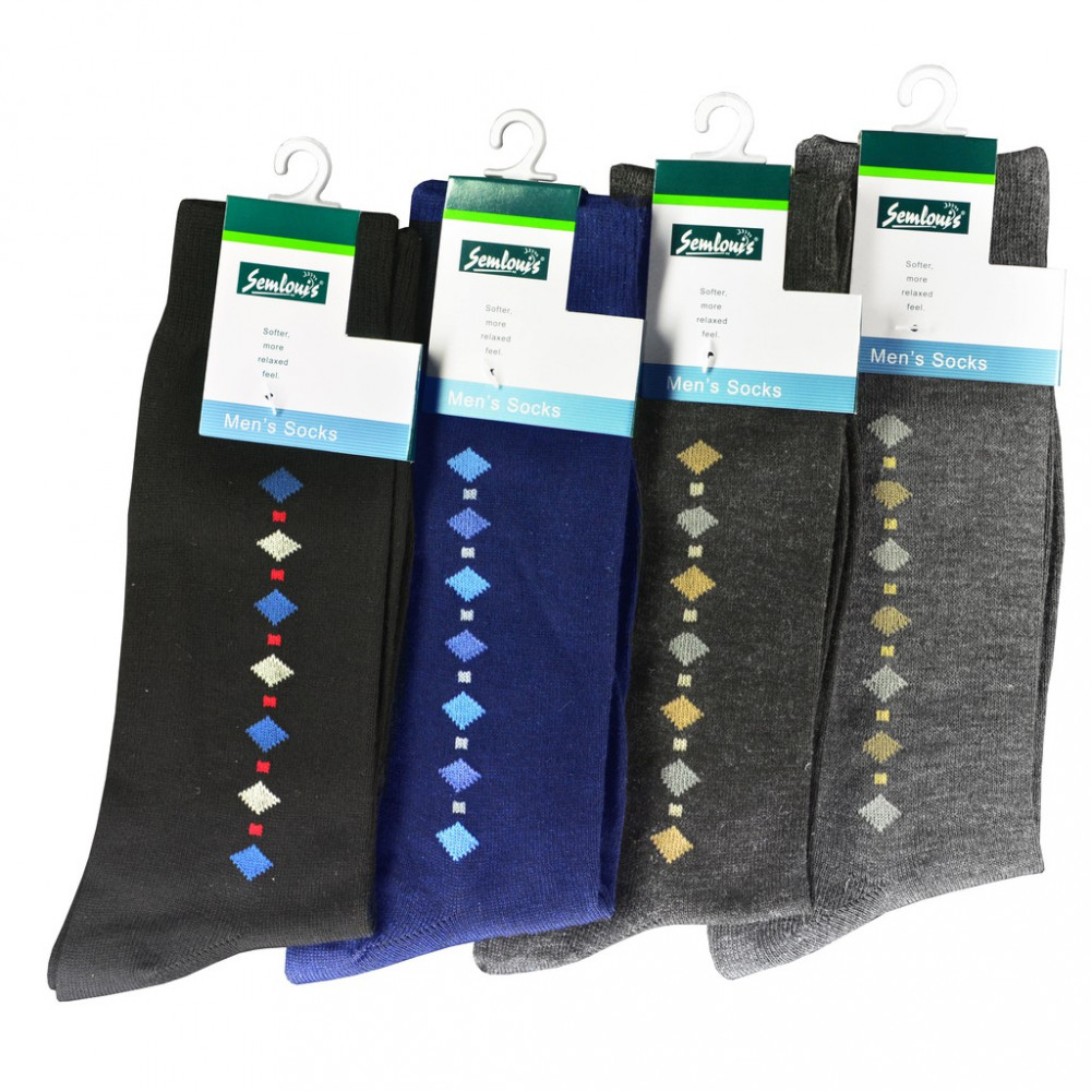 Semlouis 4 In 1 Men's Quarter Crew Sock -Simple Design Semlouis 4 In 1 Men's Quarter Crew Sock -Simple Design