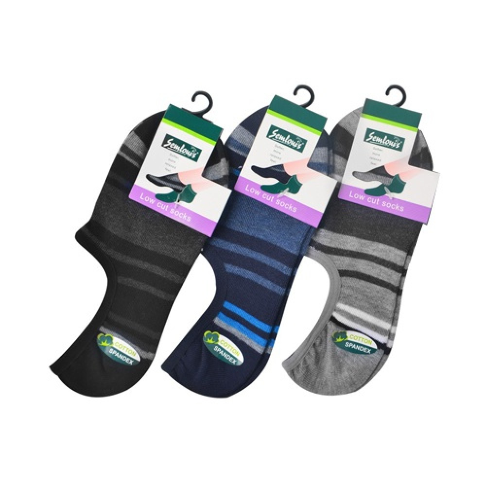 Semlouis 3 In 1 Men's Low Cut Socks -Stripes Semlouis 3 In 1 Men's Low Cut Socks -Stripes