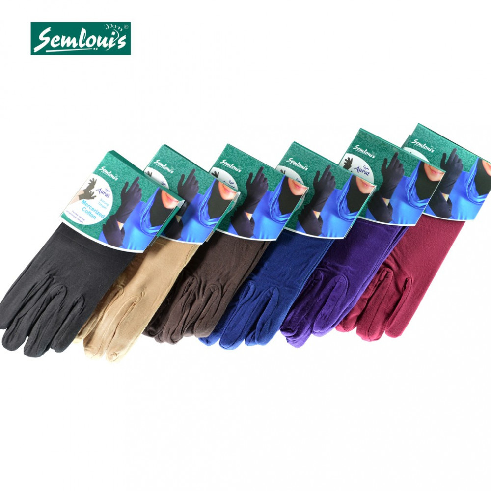 Semlouis 2 In 1 Aurat Sarung Tangan Pendek - Plain Semlouis 2 In 1 Aurat Sarung Tangan Pendek - Plain
