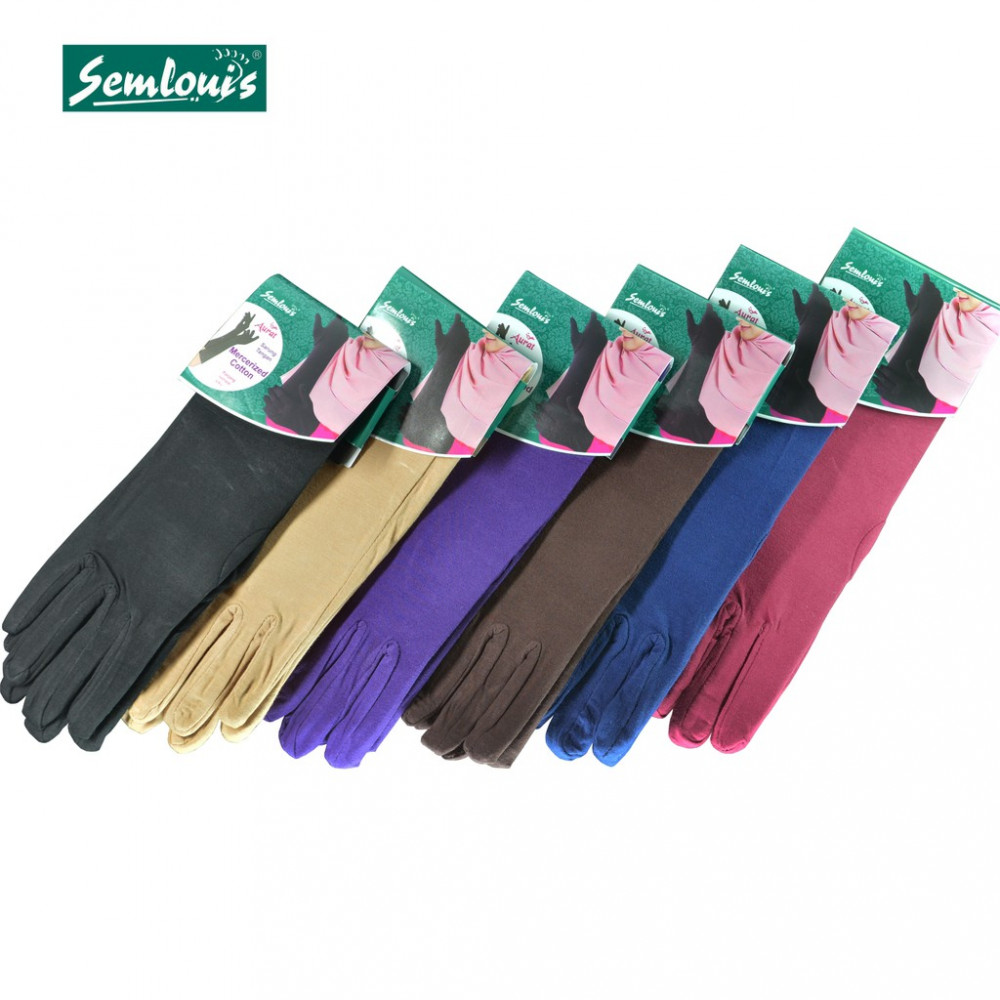 Semlouis 2 In 1 Aurat Sarung Tangan Cotton Panjang Paras Siku - Plain Semlouis 2 In 1 Aurat Sarung Tangan Cotton Panjang Paras Siku - Plain