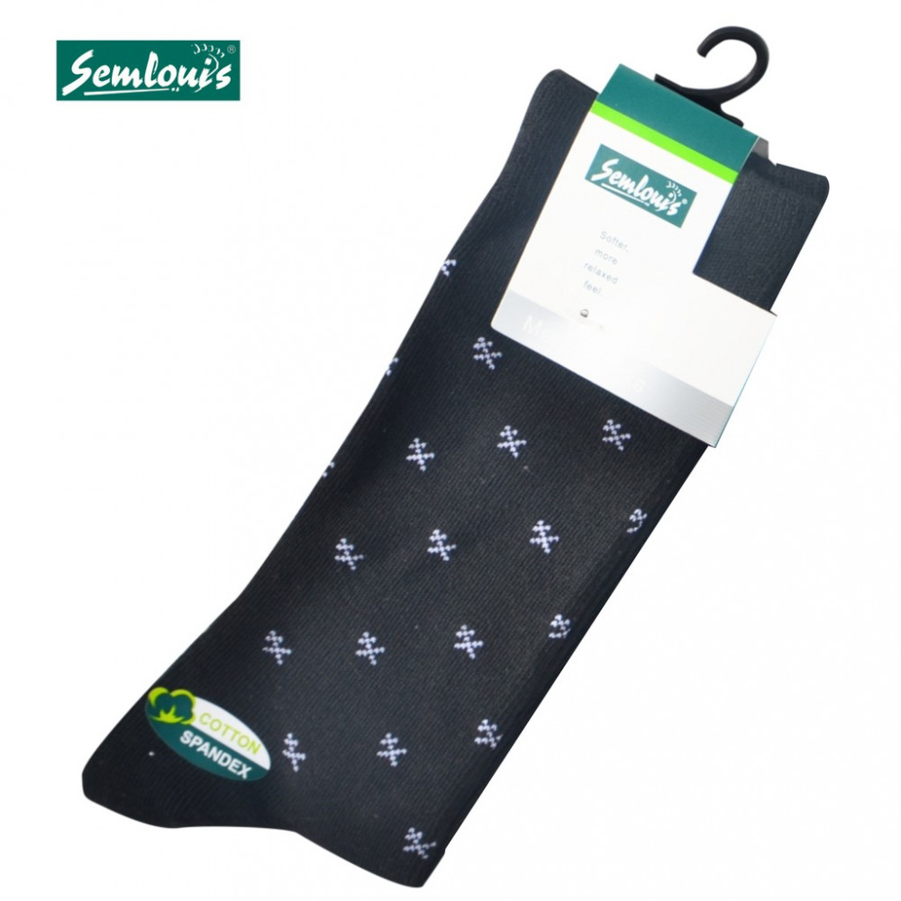 Semlouis 4 In1 Men's Quarter Crew Socks - Printed "X" Semlouis 4 In1 Men's Quarter Crew Socks - Printed "X"