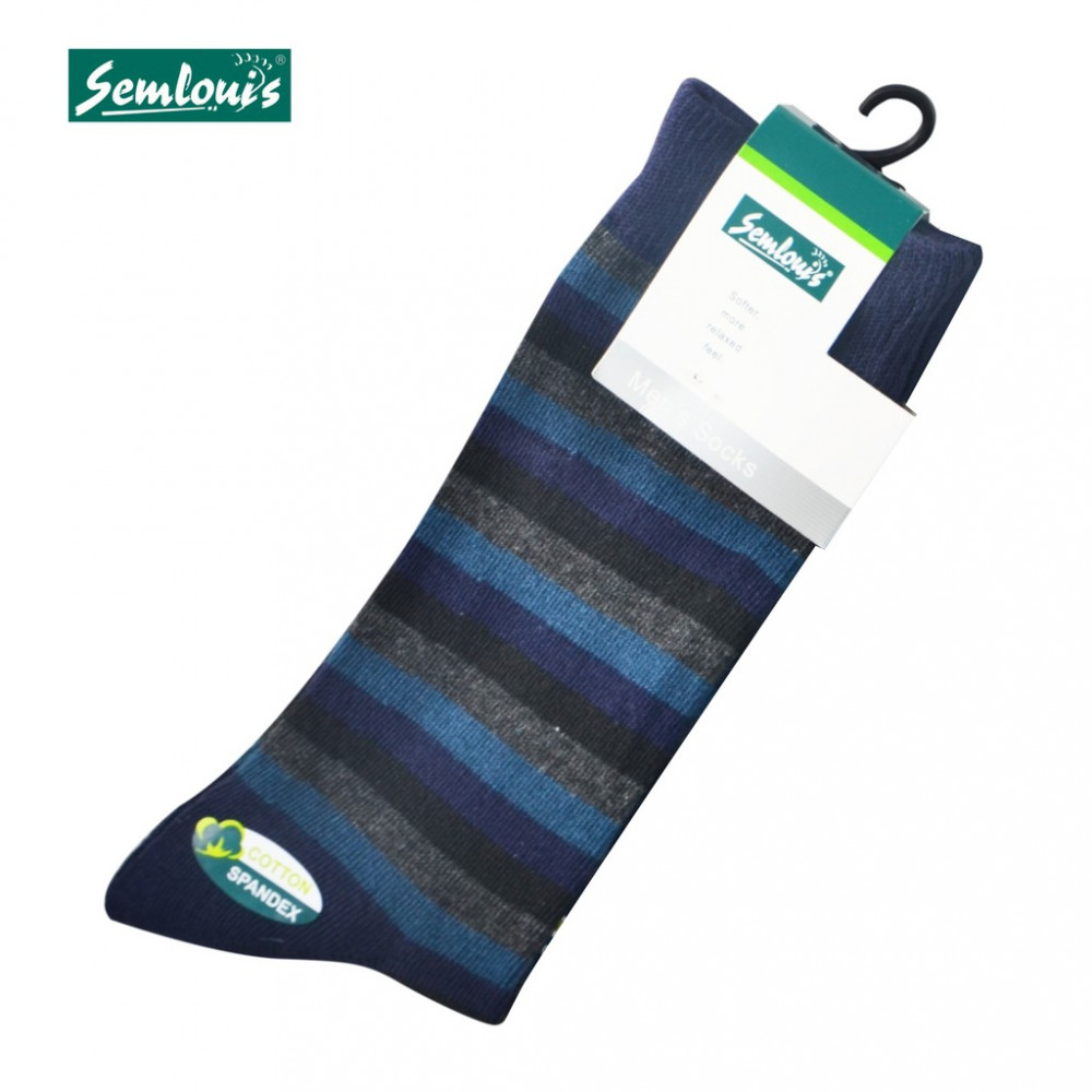 Semlouis 4 In1 Men's Quarter Crew Socks - Stripes Semlouis 4 In1 Men's Quarter Crew Socks - Stripes