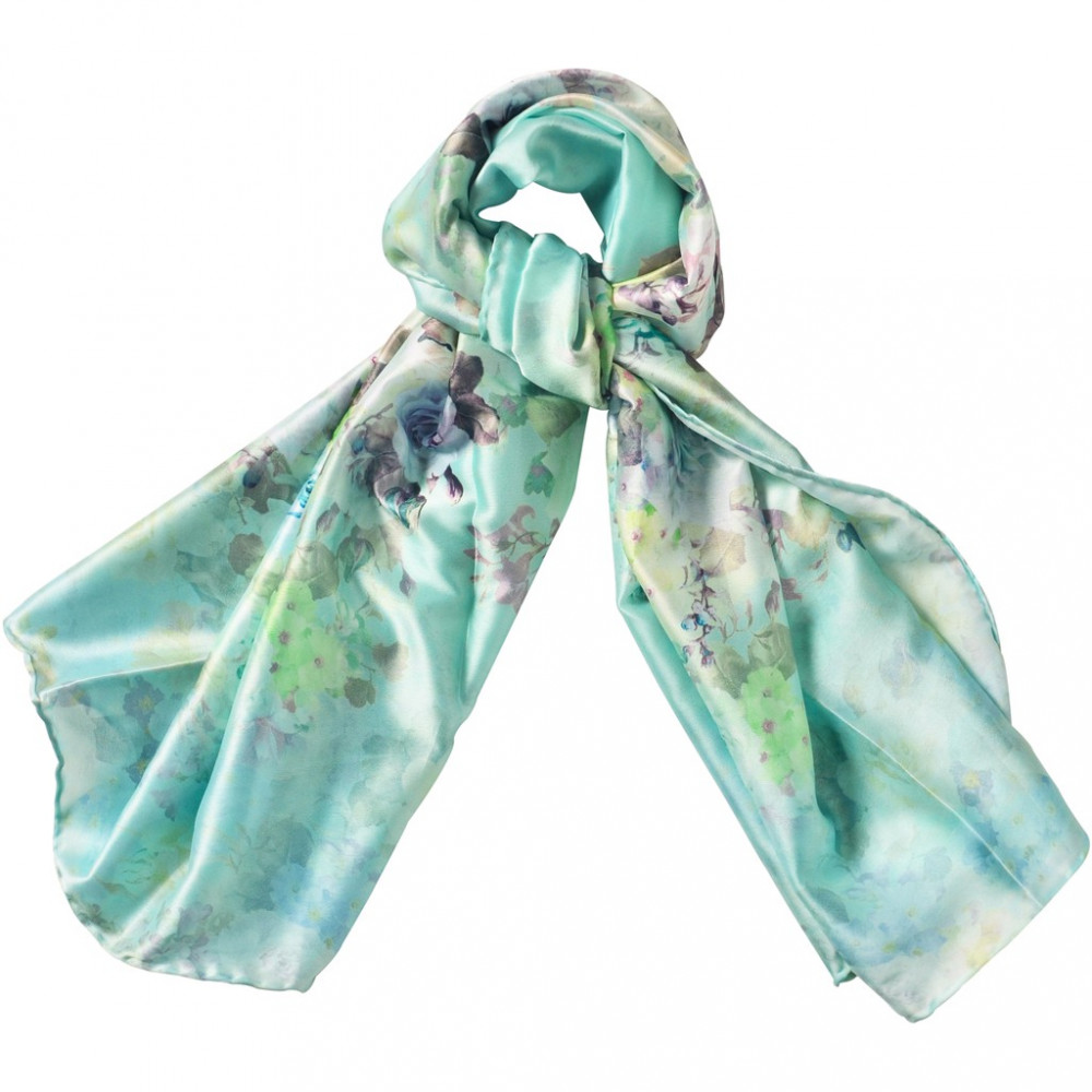 Semlouis Square Silk Scarf - Camellias Semlouis Square Silk Scarf - Camellias