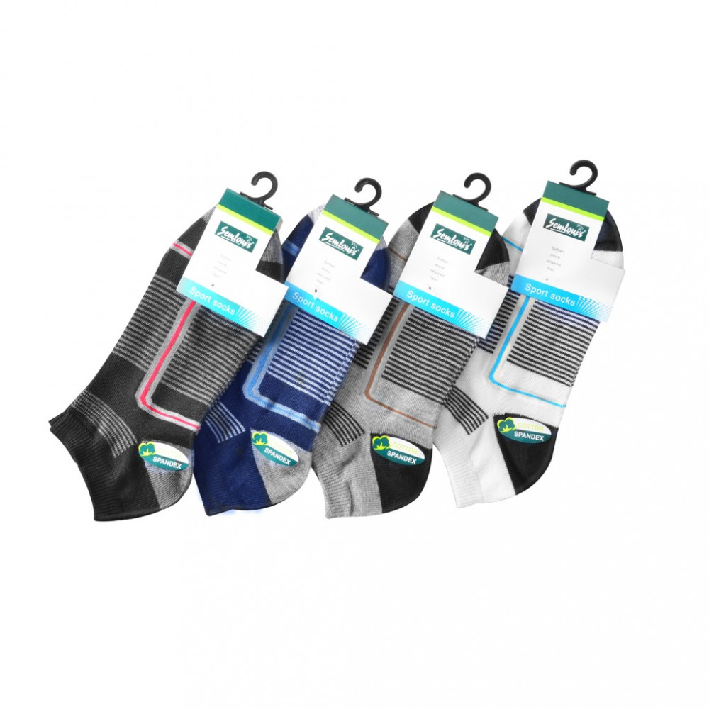 Semlouis 4 In 1 Sport Ankle Socks - Thin Stripes Semlouis 4 In 1 Sport Ankle Socks - Thin Stripes