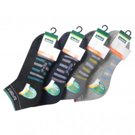 image of Semlouis 3 In 1 Sport Ankle Cushion Base Socks - 7 Lines With Sport Logo