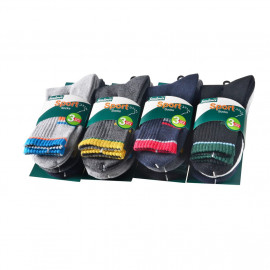 image of Semlouis 6 In 1 Sport Quarter Crew Cushion Base Socks - Basic Design
